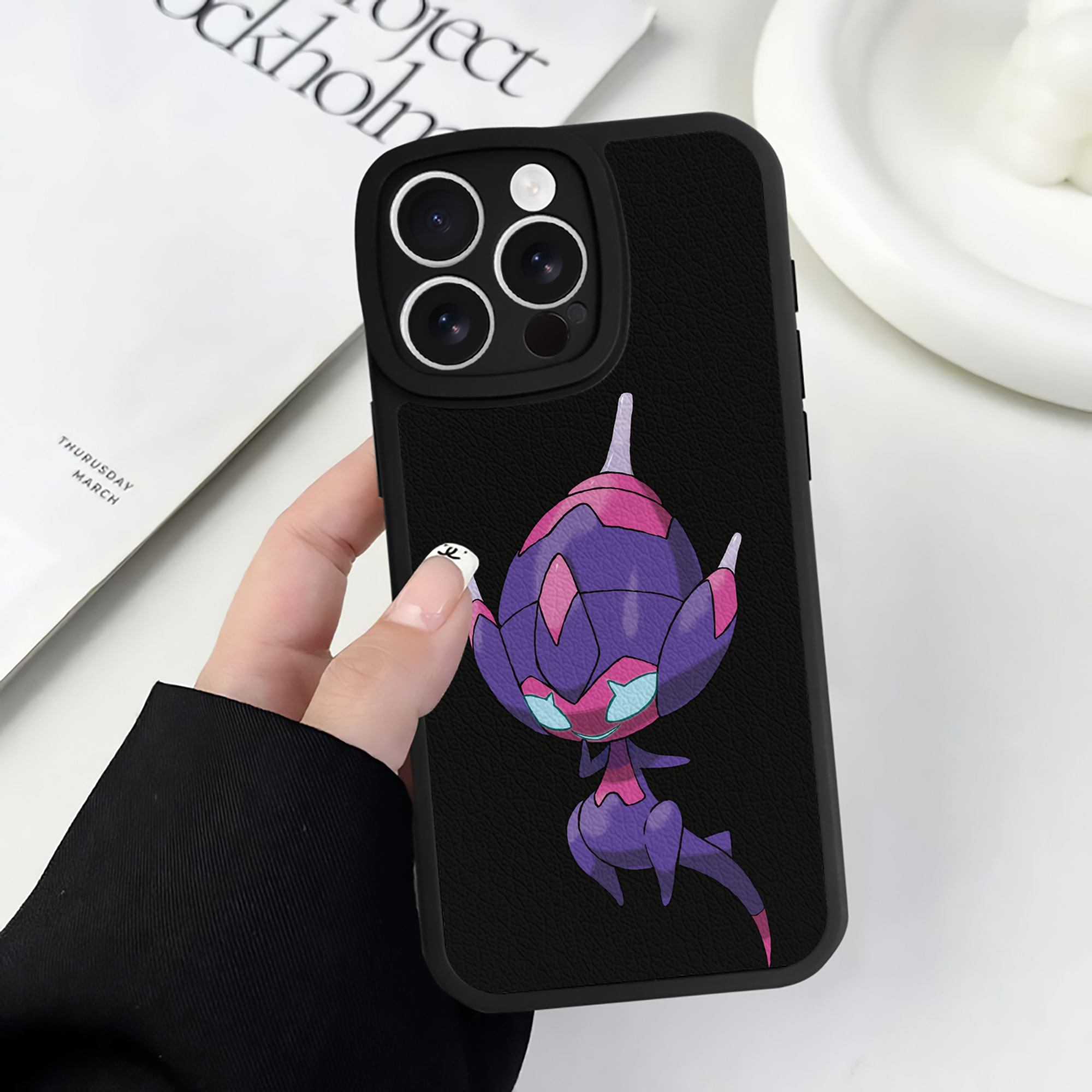 （画像用） ポケットモンスター Pokémon 【iPhone 16シリーズ対応】シリコンスマホケース（レザー調） 材質：シリコン